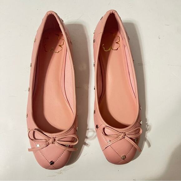 TED BAKER Pink Libban Leather Flat Size 38 - Picture 6 of 11